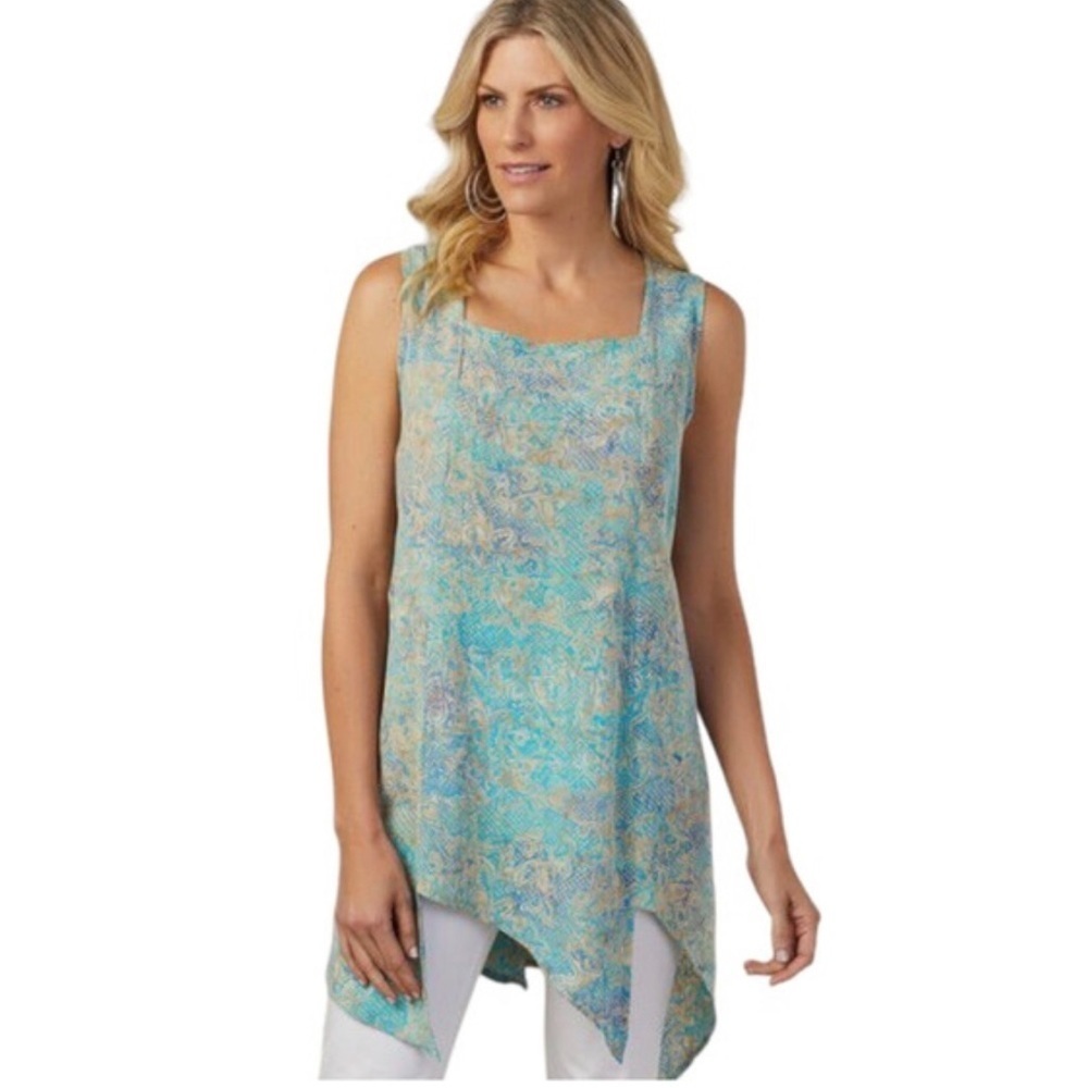 Soft Surroundings Handkerchief Hem Tunic